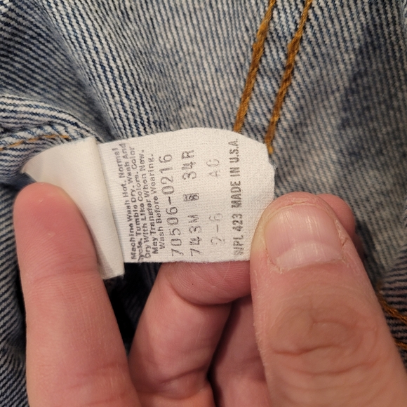 Vintage Levis Pure Denim Jacket - Picture 5 of 13